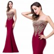 Light Purple Embroidered Fish Tail Gown (FREE Stick On Bra)